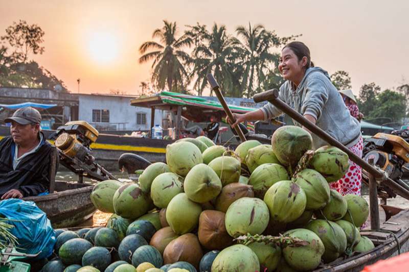 Mercado Flotante de Mekong Delta